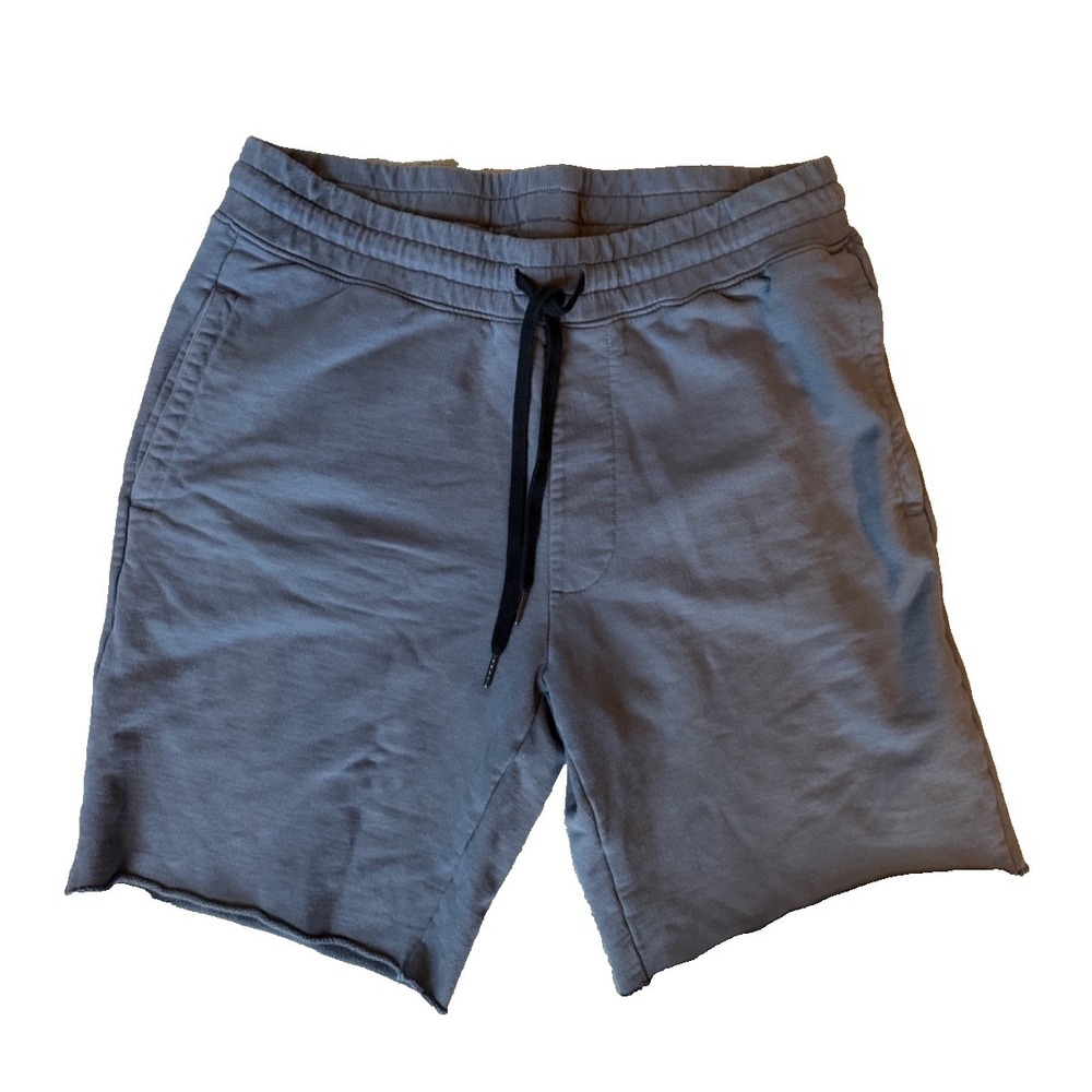 AG Men s Size Large 100 Percent Cotton Gray Drawstring Sport Lounge Shorts